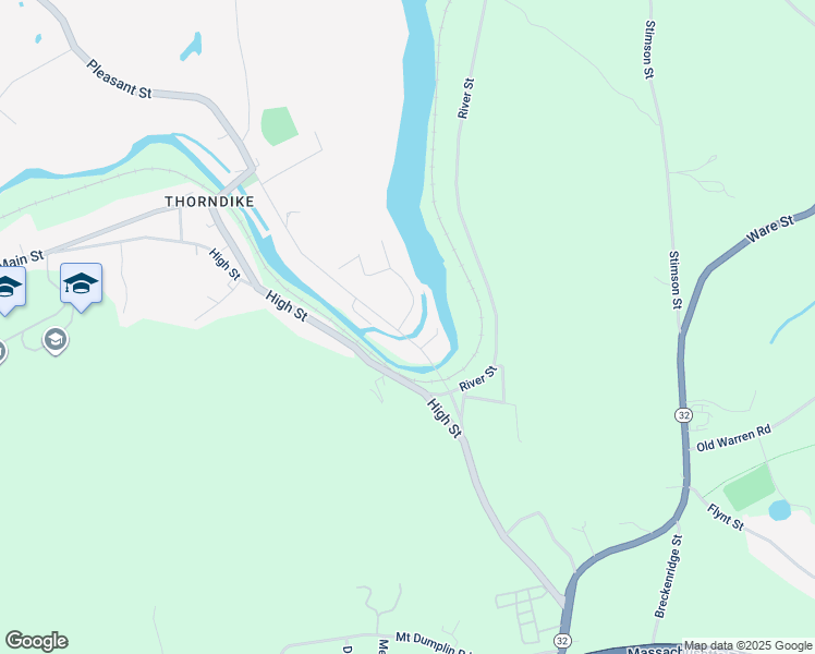 map of restaurants, bars, coffee shops, grocery stores, and more near 4001-4003 Hill Street in Palmer