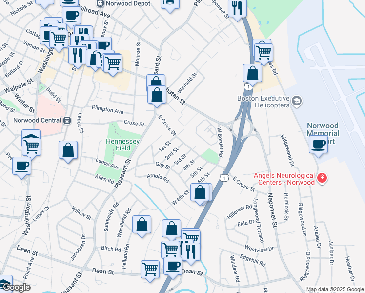 2 2nd Street, Norwood MA Walk Score