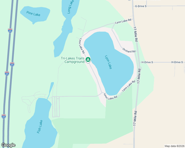 map of restaurants, bars, coffee shops, grocery stores, and more near 292 Lyon Lake Road in Marshall