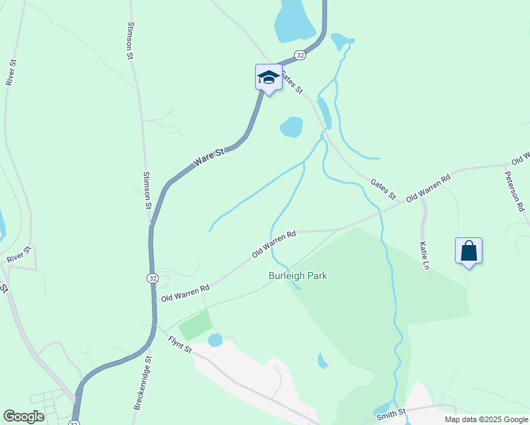 map of restaurants, bars, coffee shops, grocery stores, and more near 42-164 Old Warren Road in Palmer