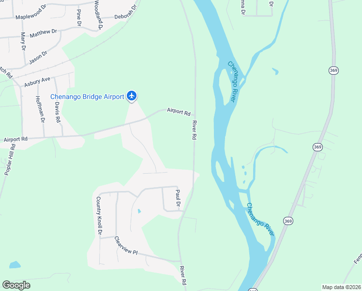 map of restaurants, bars, coffee shops, grocery stores, and more near 1269 River Road in Binghamton