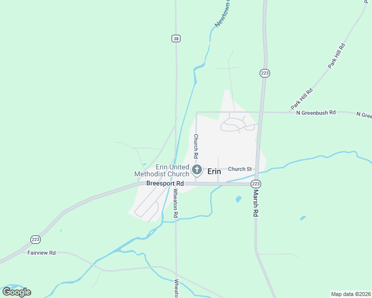 map of restaurants, bars, coffee shops, grocery stores, and more near 131 Church Road in Erin