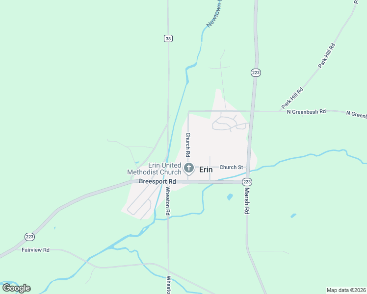 map of restaurants, bars, coffee shops, grocery stores, and more near 131 Church Road in Erin