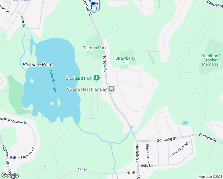 map of restaurants, bars, coffee shops, grocery stores, and more near 5 Clark Drive in Holliston
