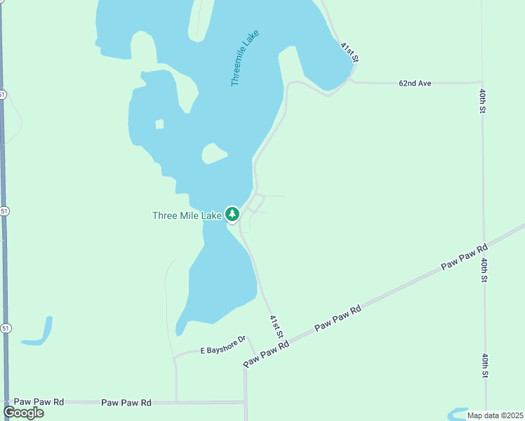 map of restaurants, bars, coffee shops, grocery stores, and more near 63381 41st Street in Paw Paw