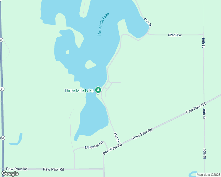 map of restaurants, bars, coffee shops, grocery stores, and more near 63381 41st Street in Paw Paw