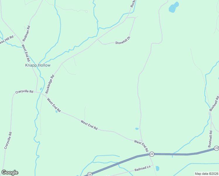 map of restaurants, bars, coffee shops, grocery stores, and more near 90 West End Road in Hillsdale