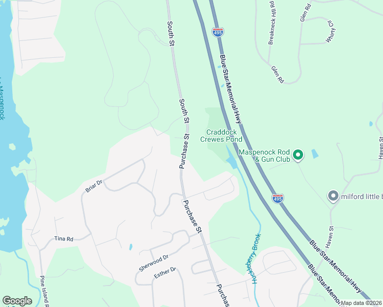 map of restaurants, bars, coffee shops, grocery stores, and more near 351 Purchase Street in Milford