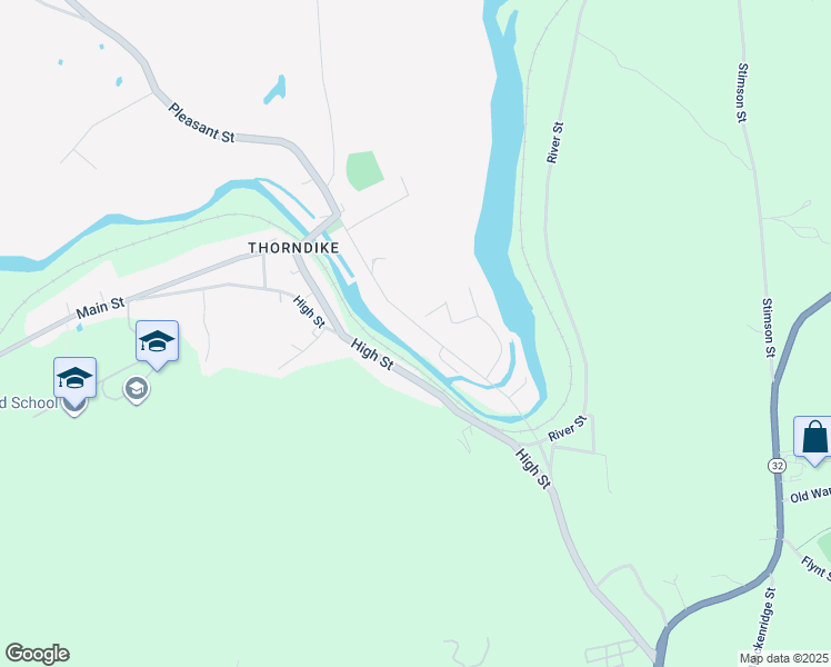 map of restaurants, bars, coffee shops, grocery stores, and more near 4129 Church Street in Palmer