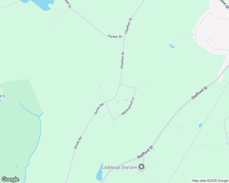 map of restaurants, bars, coffee shops, grocery stores, and more near 94 Smith Road in Charlton
