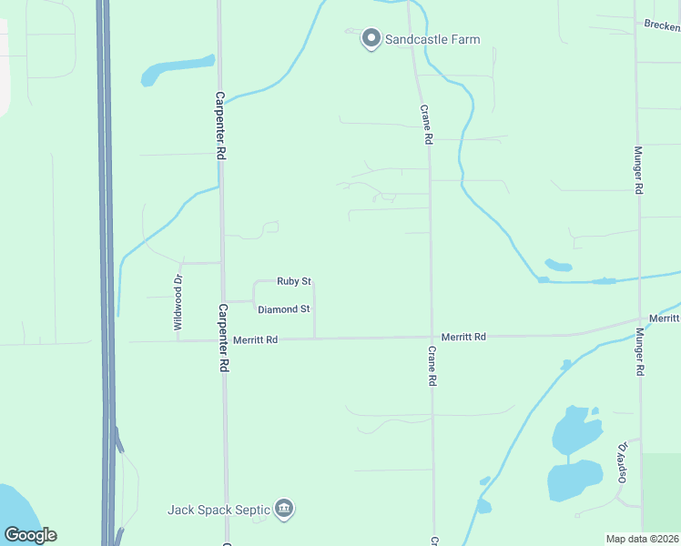 map of restaurants, bars, coffee shops, grocery stores, and more near 4237 Merritt Road in Ypsilanti