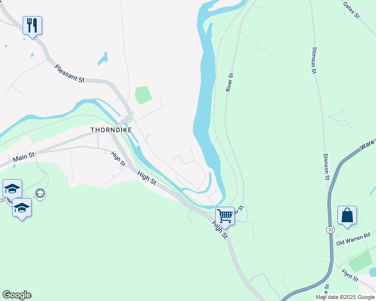 map of restaurants, bars, coffee shops, grocery stores, and more near 4074-4076 Hill Street in Palmer