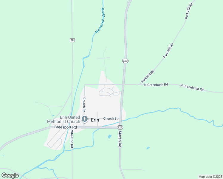 map of restaurants, bars, coffee shops, grocery stores, and more near Crestwood Trailer Park in Chemung County