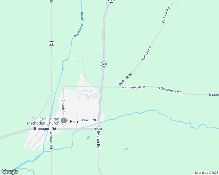 map of restaurants, bars, coffee shops, grocery stores, and more near 106 North Greenbush Road in Erin