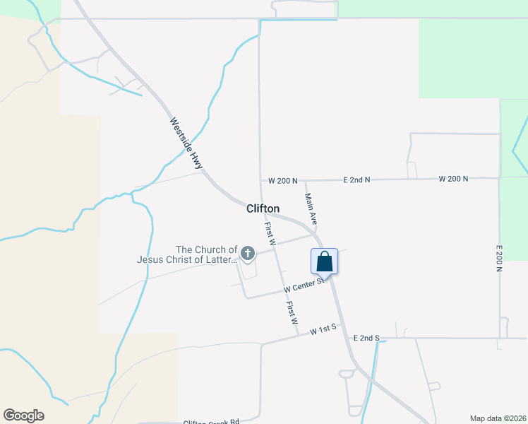 map of restaurants, bars, coffee shops, grocery stores, and more near 235 North 600 West in Clifton
