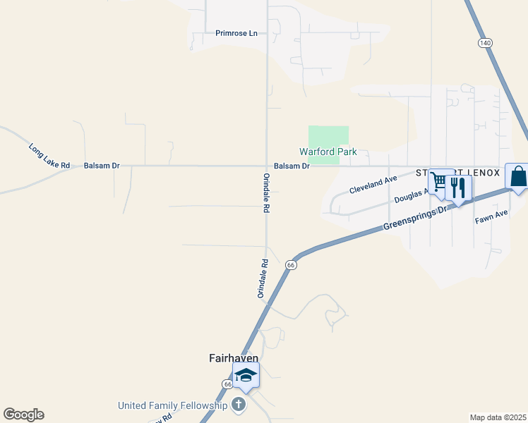 map of restaurants, bars, coffee shops, grocery stores, and more near 3433 County Highway 1338 in Klamath Falls