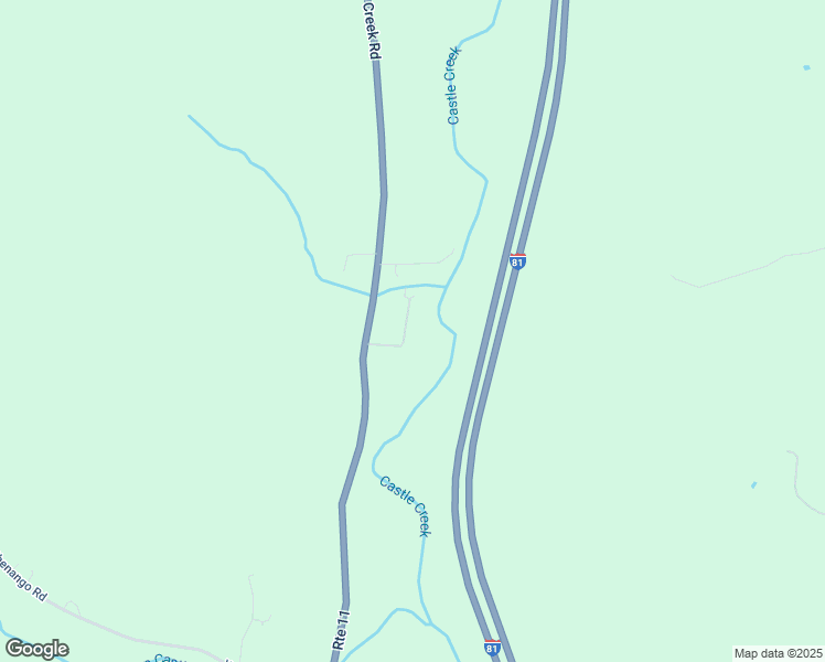 map of restaurants, bars, coffee shops, grocery stores, and more near 524 Castle Creek Road in Binghamton