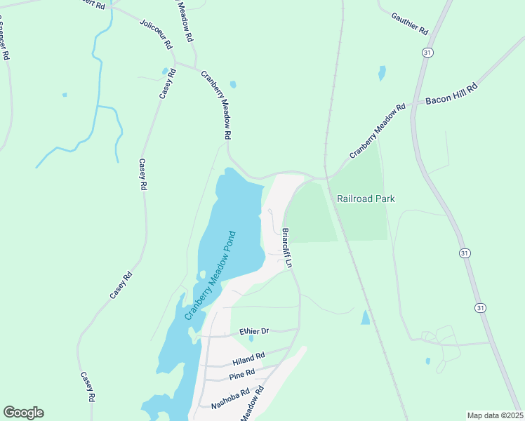 map of restaurants, bars, coffee shops, grocery stores, and more near 5 Cranberry Lane in Spencer
