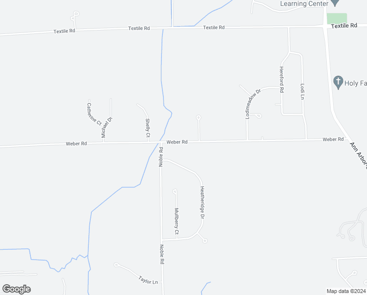 map of restaurants, bars, coffee shops, grocery stores, and more near 4125 Weber Road in Saline