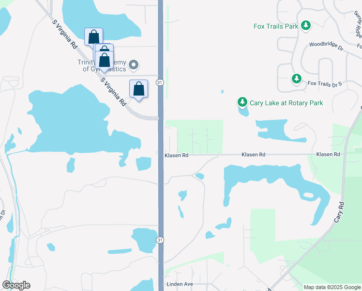 map of restaurants, bars, coffee shops, grocery stores, and more near 9514 1st Avenue in Cary