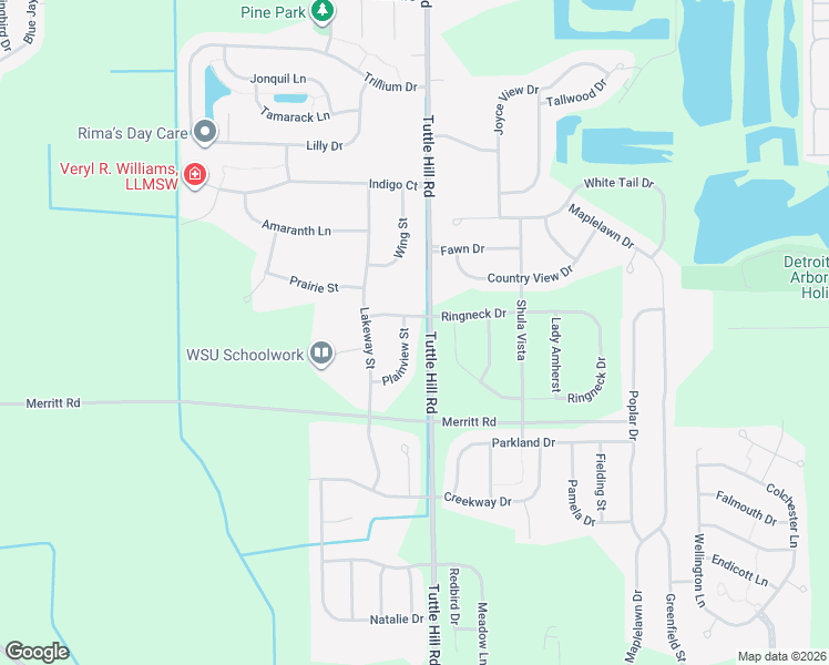 map of restaurants, bars, coffee shops, grocery stores, and more near 6838 Golden Pheasant in Ypsilanti