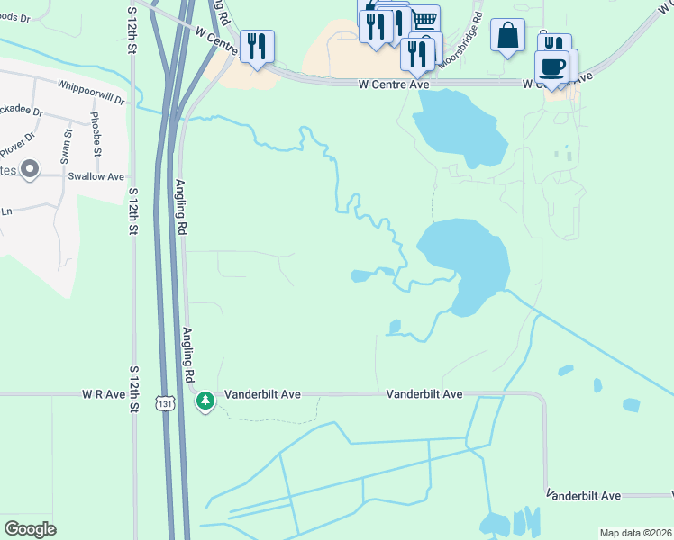 map of restaurants, bars, coffee shops, grocery stores, and more near 8799 Conestoga Street in Portage