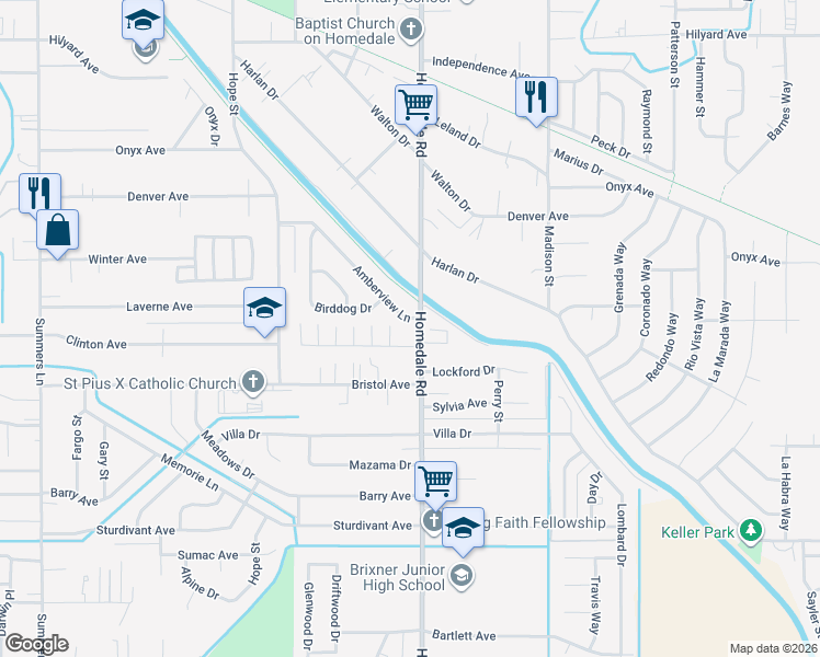 map of restaurants, bars, coffee shops, grocery stores, and more near 3916 Homedale Road in Klamath Falls