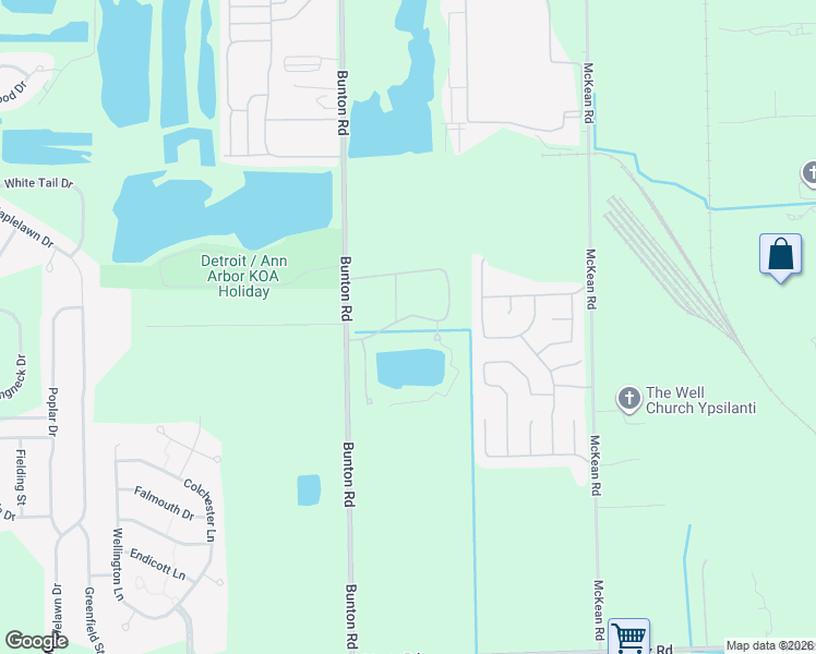 map of restaurants, bars, coffee shops, grocery stores, and more near 6840 Swan Lake Court in Ypsilanti