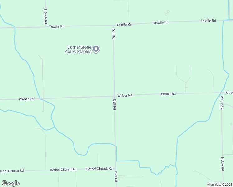 map of restaurants, bars, coffee shops, grocery stores, and more near 4984 Weber Road in Saline