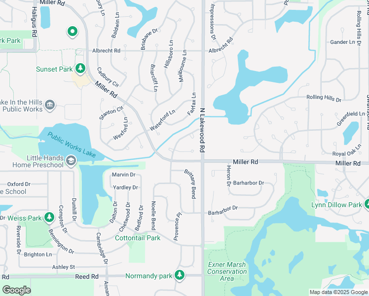 map of restaurants, bars, coffee shops, grocery stores, and more near 5 Litchfield Court in Lake in the Hills