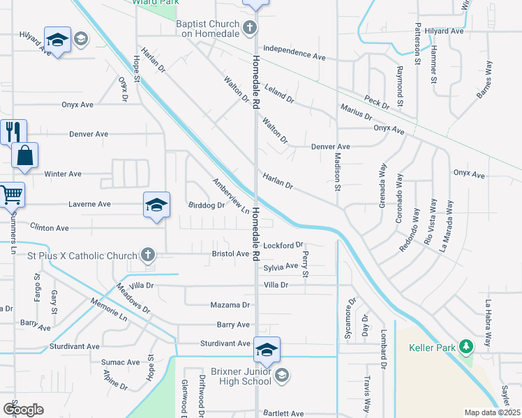 map of restaurants, bars, coffee shops, grocery stores, and more near 3905 Homedale Road in Klamath Falls