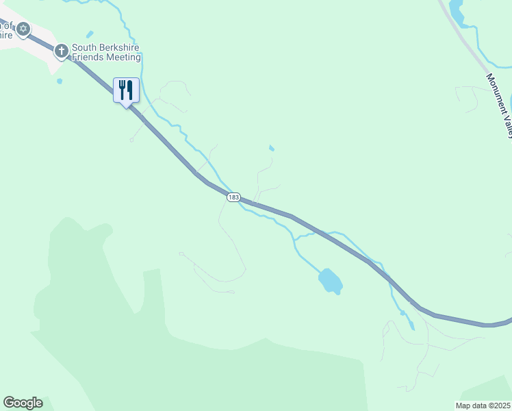 map of restaurants, bars, coffee shops, grocery stores, and more near Massachusetts 23 in Great Barrington