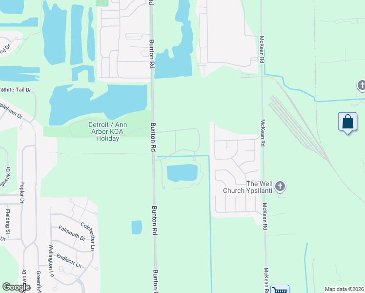 map of restaurants, bars, coffee shops, grocery stores, and more near 10237 Swan Lake Circle in Ypsilanti