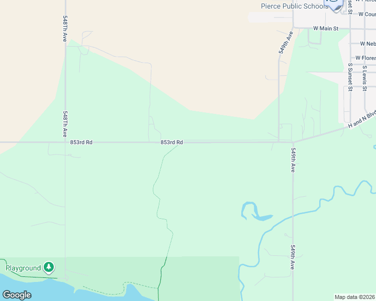 map of restaurants, bars, coffee shops, grocery stores, and more near 54854 853rd Road in Pierce