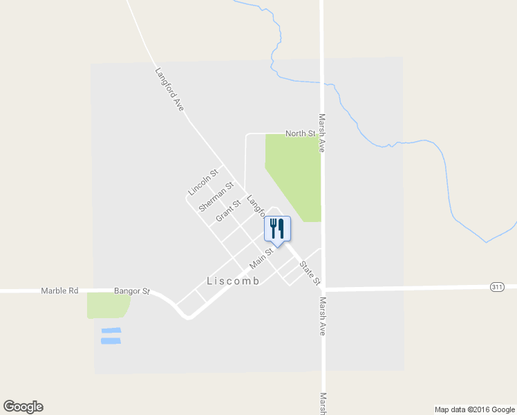 map of restaurants, bars, coffee shops, grocery stores, and more near 410 State Street in Liscomb