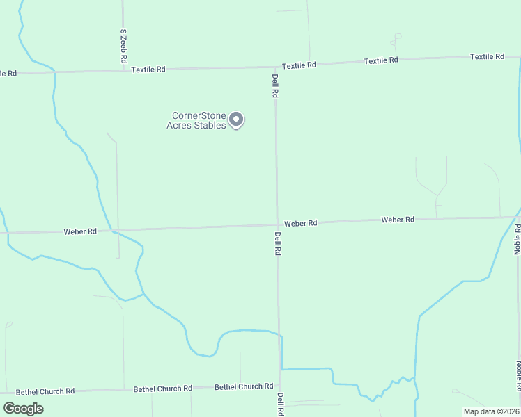map of restaurants, bars, coffee shops, grocery stores, and more near 4984 Weber Road in Saline