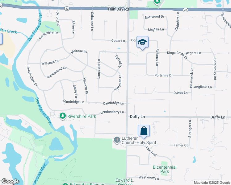 map of restaurants, bars, coffee shops, grocery stores, and more near 15 Sheffield Court in Lincolnshire