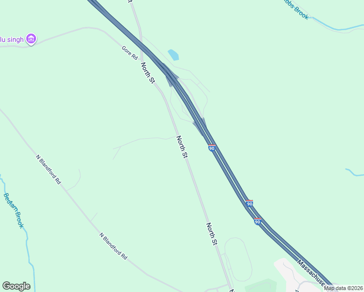 map of restaurants, bars, coffee shops, grocery stores, and more near North Street in Blandford