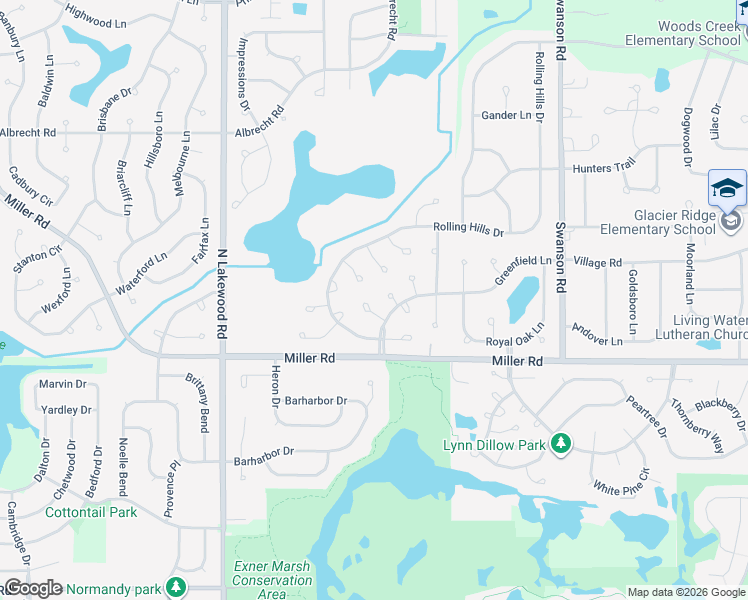 map of restaurants, bars, coffee shops, grocery stores, and more near 3 Hazelwood Court in Lake in the Hills