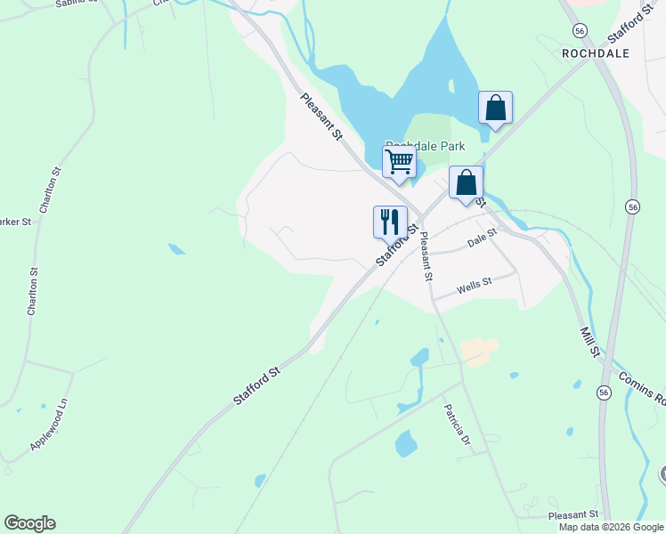 map of restaurants, bars, coffee shops, grocery stores, and more near 17 Siani Road in Leicester