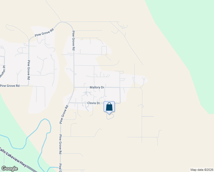 map of restaurants, bars, coffee shops, grocery stores, and more near 12109 Mallory Drive in Klamath Falls