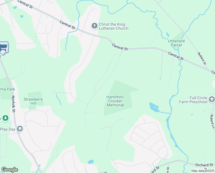 map of restaurants, bars, coffee shops, grocery stores, and more near 128 Willow Gate Rise in Holliston