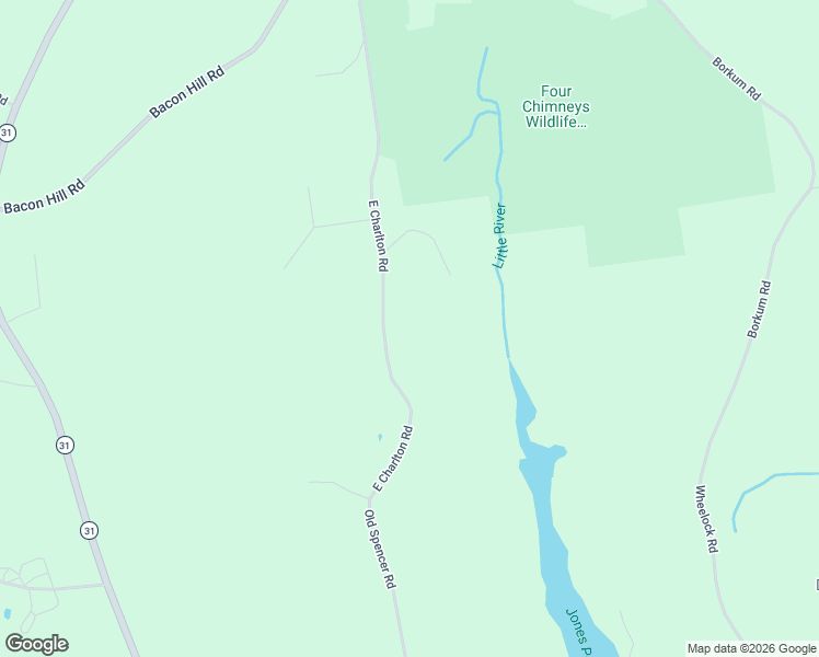 map of restaurants, bars, coffee shops, grocery stores, and more near 139 East Charlton Road in Spencer