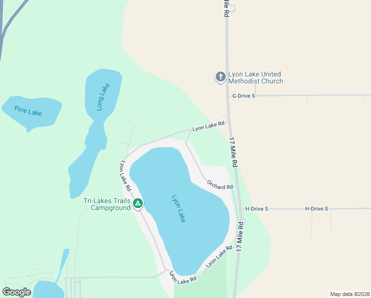 map of restaurants, bars, coffee shops, grocery stores, and more near 516 Lyon Lake Road in Marshall