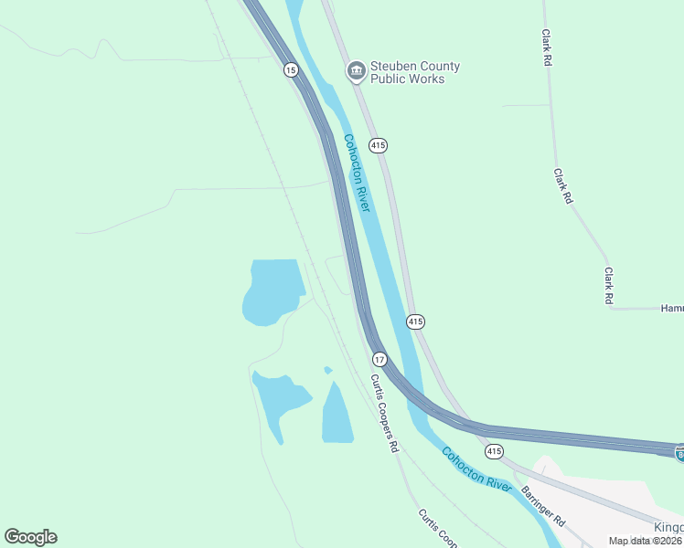 map of restaurants, bars, coffee shops, grocery stores, and more near 3975 Curtis Coopers Road in Steuben