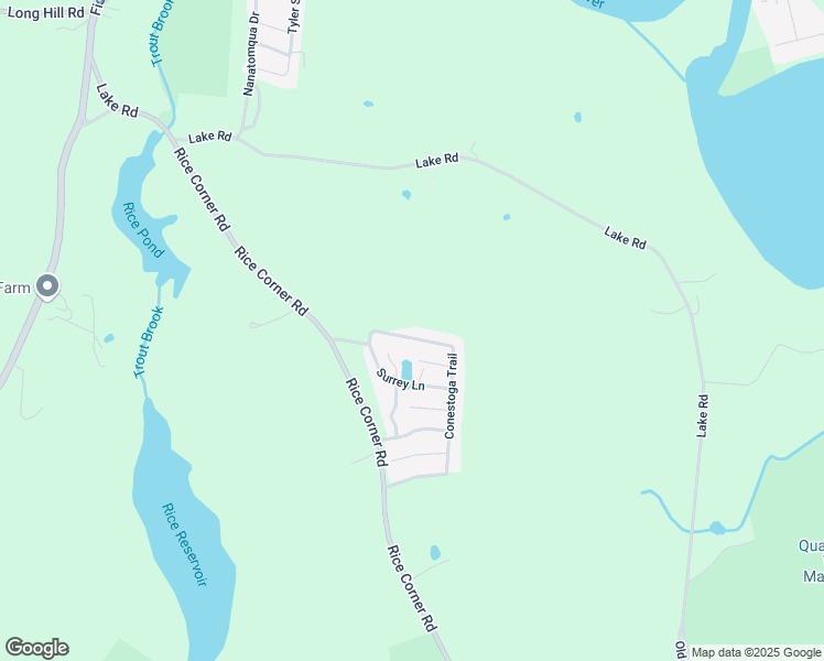 map of restaurants, bars, coffee shops, grocery stores, and more near 11 Conestoga Trail in Brookfield