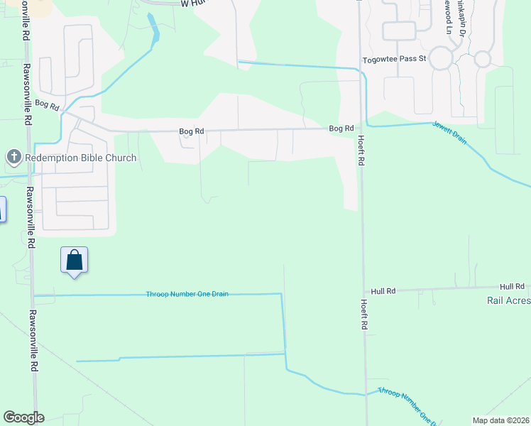 map of restaurants, bars, coffee shops, grocery stores, and more near 49905 Bog Road in Belleville