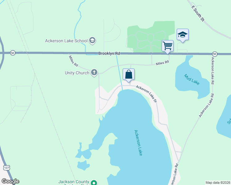 map of restaurants, bars, coffee shops, grocery stores, and more near 290 Ackerson Lake Drive in Jackson