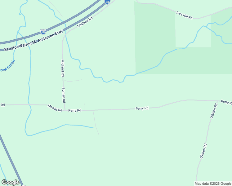 map of restaurants, bars, coffee shops, grocery stores, and more near 197 Perry Road in Nineveh
