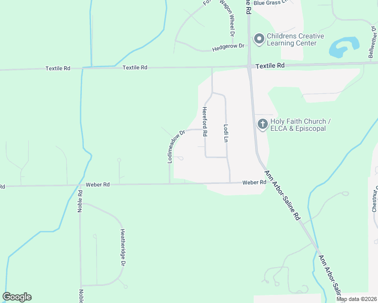 map of restaurants, bars, coffee shops, grocery stores, and more near 3770 Lodimeadow Court in Saline